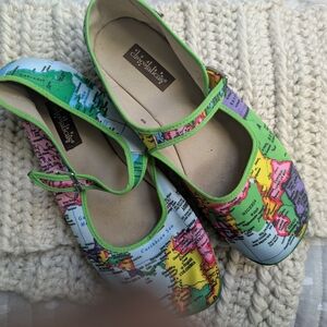 Diego Blakeslee Map Print Mary Jane Flats